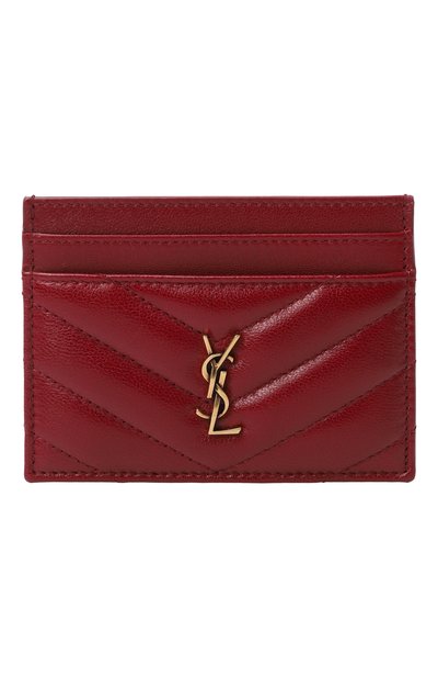 Женский кожаный футляр для кредитных карт SAINT LAURENT, арт. 863725/AAEAX