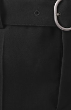 Мужские шерстяные брюки JIL SANDER черного цвета, арт. J22KA0230/J40002 | Фото 6 (Длина (брюки, джинсы): Укороченные; Материал сплава: Проставлено; Материал внешний: Шерсть; Драгоценные камни: Проставлено; Случай: Повседневный; Стили: Минимализм)