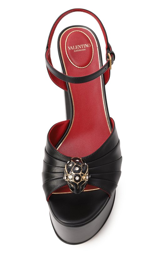 Кожаные босоножки Panthea 125 Valentino 8W2S0PA9/LIR Чёрный  8W2S0PA9/LIR Фото 6