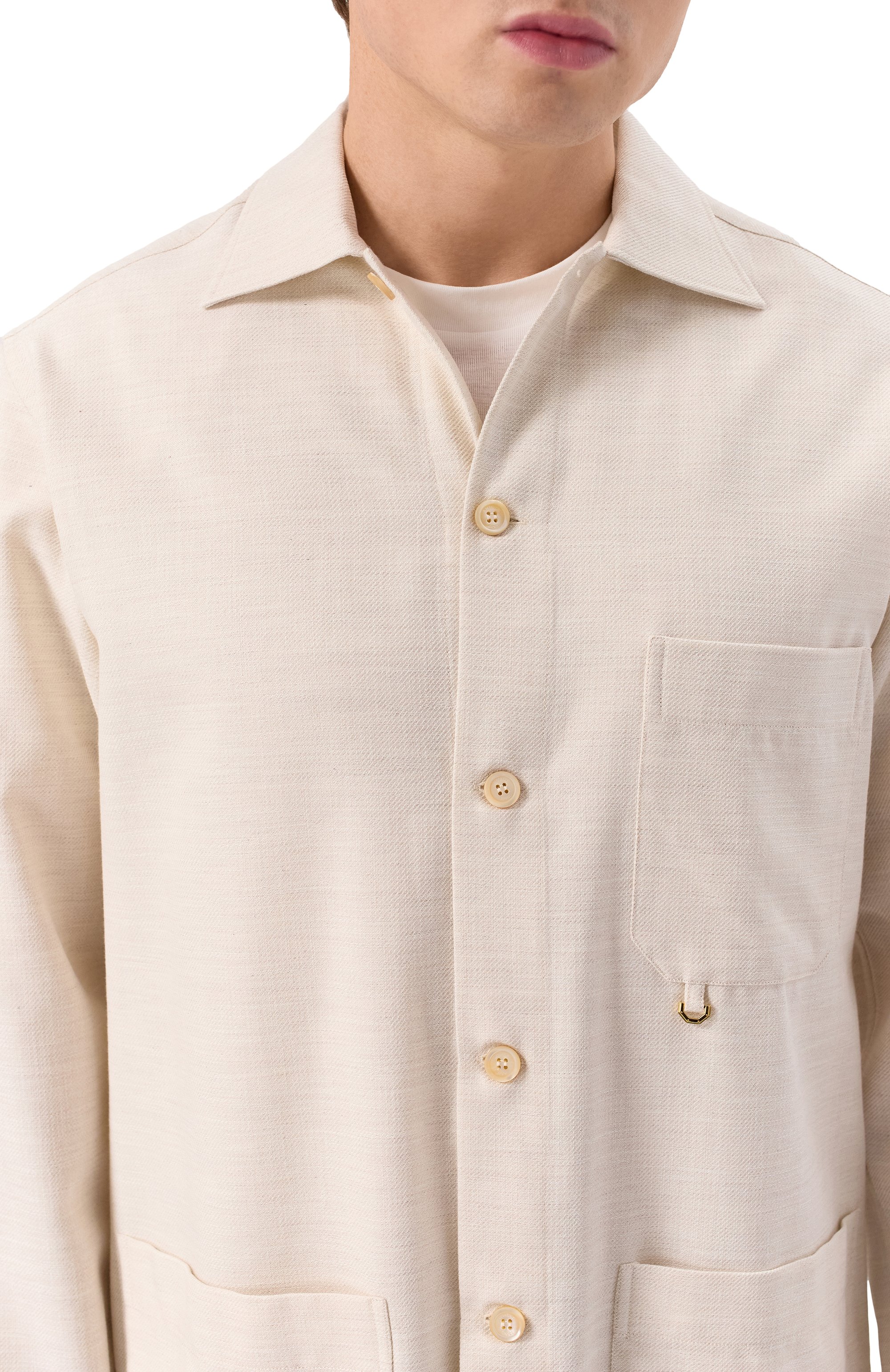 Рубашка из хлопка и шерсти STEFANO RICCI, арт. SP007776/CTW02S, фото 5