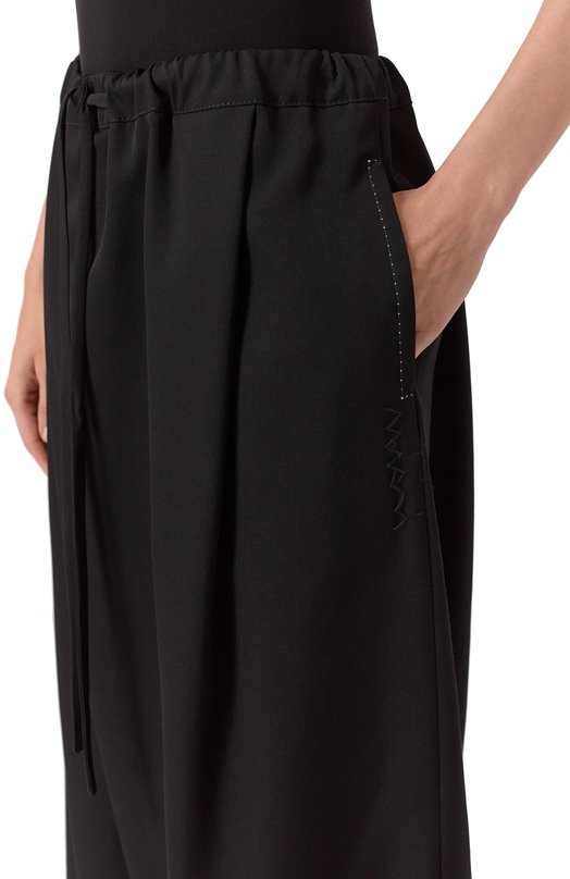 Шерстяные брюки Marni PAMA0074S0/UTWA32 Чёрный  PAMA0074S0/UTWA32 Фото 5