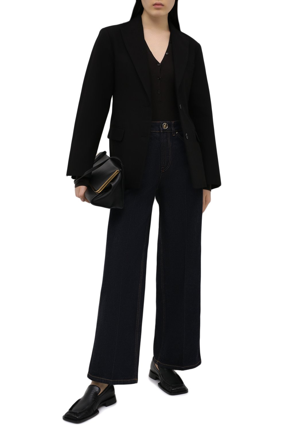 Джинсы LANVIN темно-синего цвета по цене 66200 руб., арт. RW-TR0024-D005-E21, фото 2 Джинсы LANVIN, арт. RW-TR0024-D005-E21, фото 2