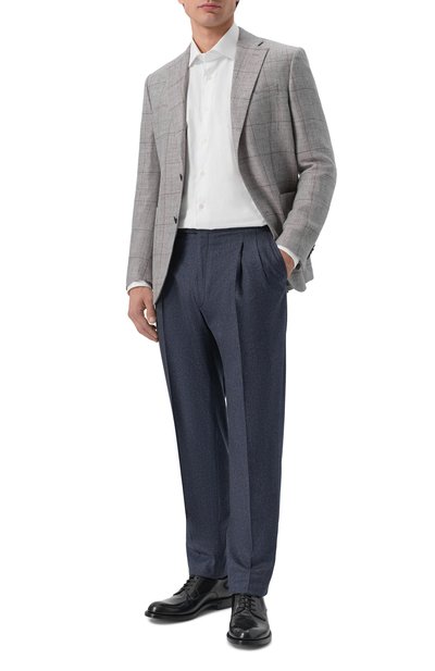 Мужские брюки из шерсти и хлопка CORNELIANI, арт. 284L21/2A18216