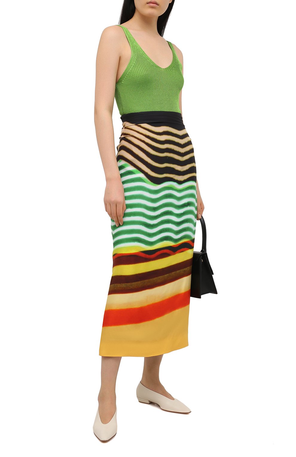 Юбка из вискозы DRIES VAN NOTEN разноцветного цвета по цене 77900 руб., арт. 211-30875-2092, фото 2 Юбка из вискозы DRIES VAN NOTEN, арт. 211-30875-2092, фото 2