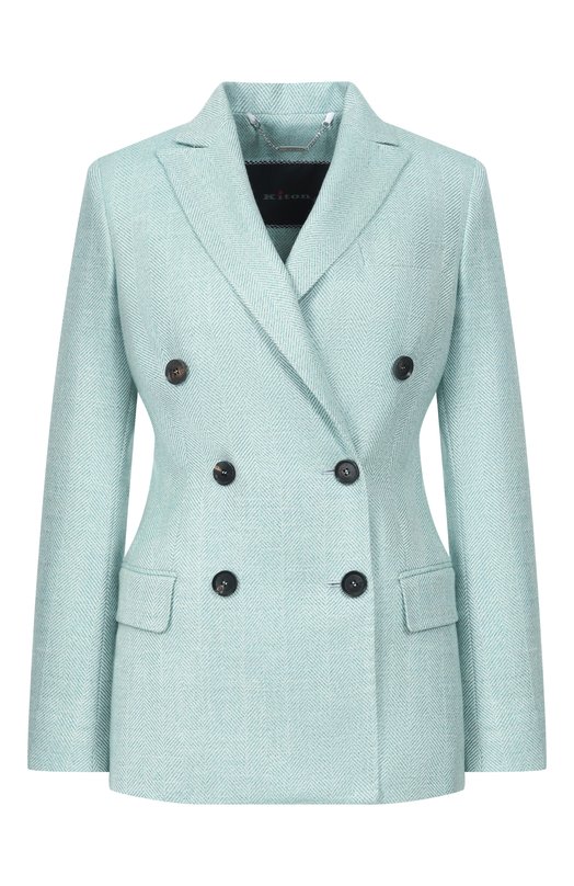 Жакет из шерсти и кашемира Kiton D46523K0948G Зелёный D46523K0948G