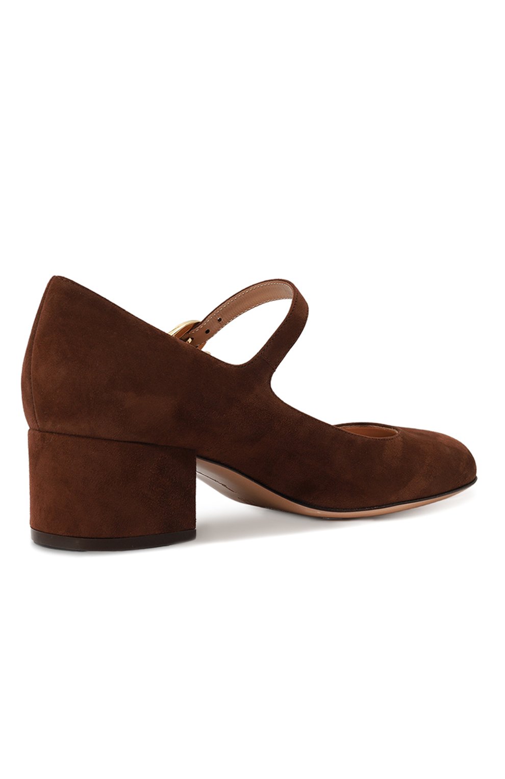 Замшевые туфли mary ribbon GIANVITO ROSSI, арт. G22101.45RIC.CAMBR0W, фото 5