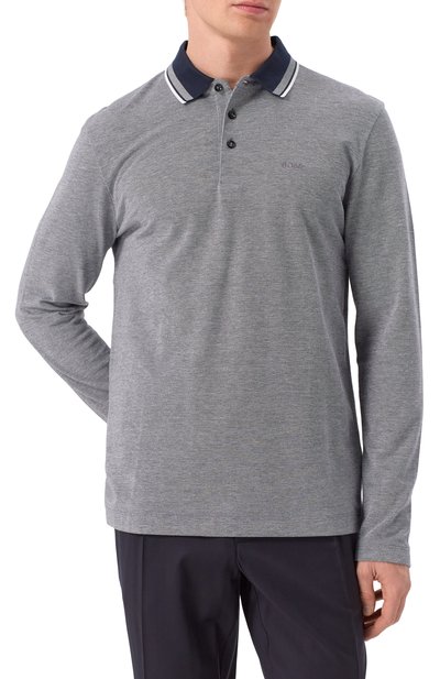 Хлопковое поло BOSS, арт. 50531352, фото 3