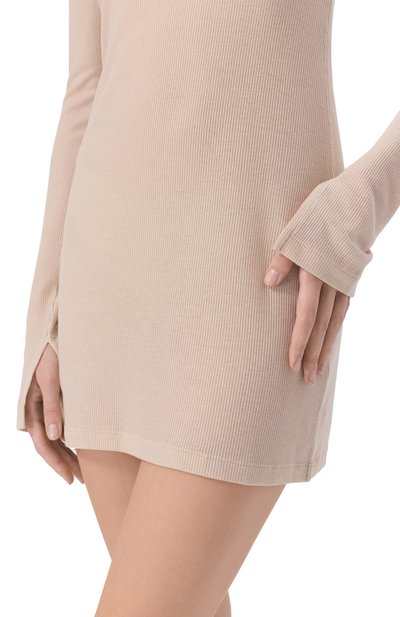 Платье из лиоцелла и шерсти HALFBOY кремового цвета по цене 27800 руб., арт. HF251WD007, фото 5 Платье из лиоцелла и шерсти HALFBOY, арт. HF251WD007, фото 5