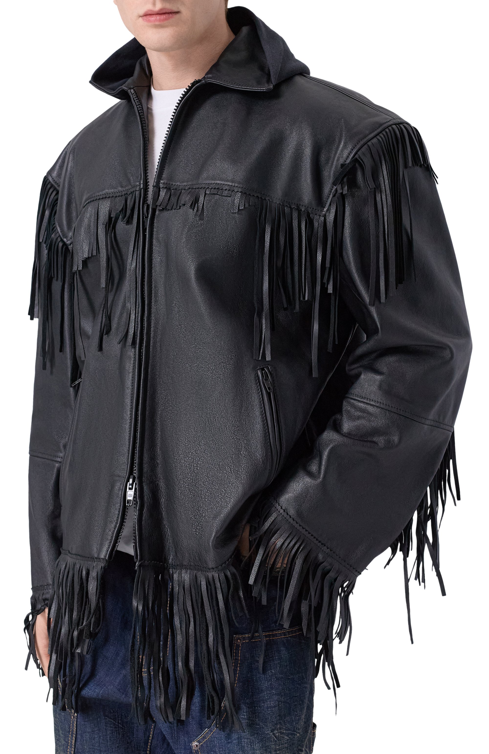 Кожаная куртка BALENCIAGA, арт. 835903/TRS01, фото 3