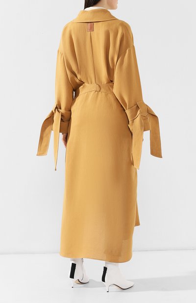 Пальто из смеси льна и вискозы LOEWE, арт. S2191020GA, фото 4