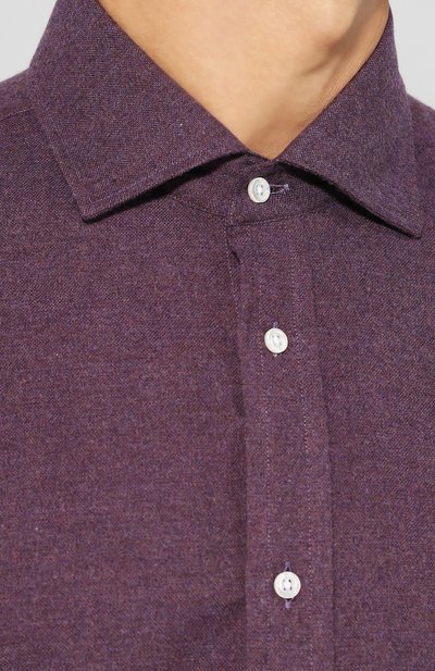 Хлопковая рубашка с воротником кент RALPH LAUREN, арт. 790721004, фото 5