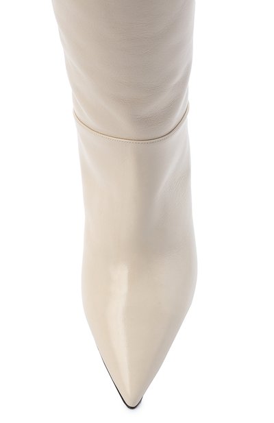 Кожаные сапоги CASADEI белого цвета по цене 124500 руб., арт. 1S034N06018SENS3217, фото 5 Кожаные сапоги CASADEI, арт. 1S034N06018SENS3217, фото 5