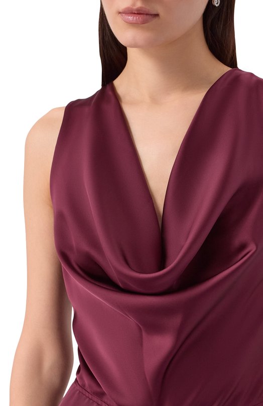 Атласный комбинезон HUGO 50552972 Бордовый  50552972 Фото 4