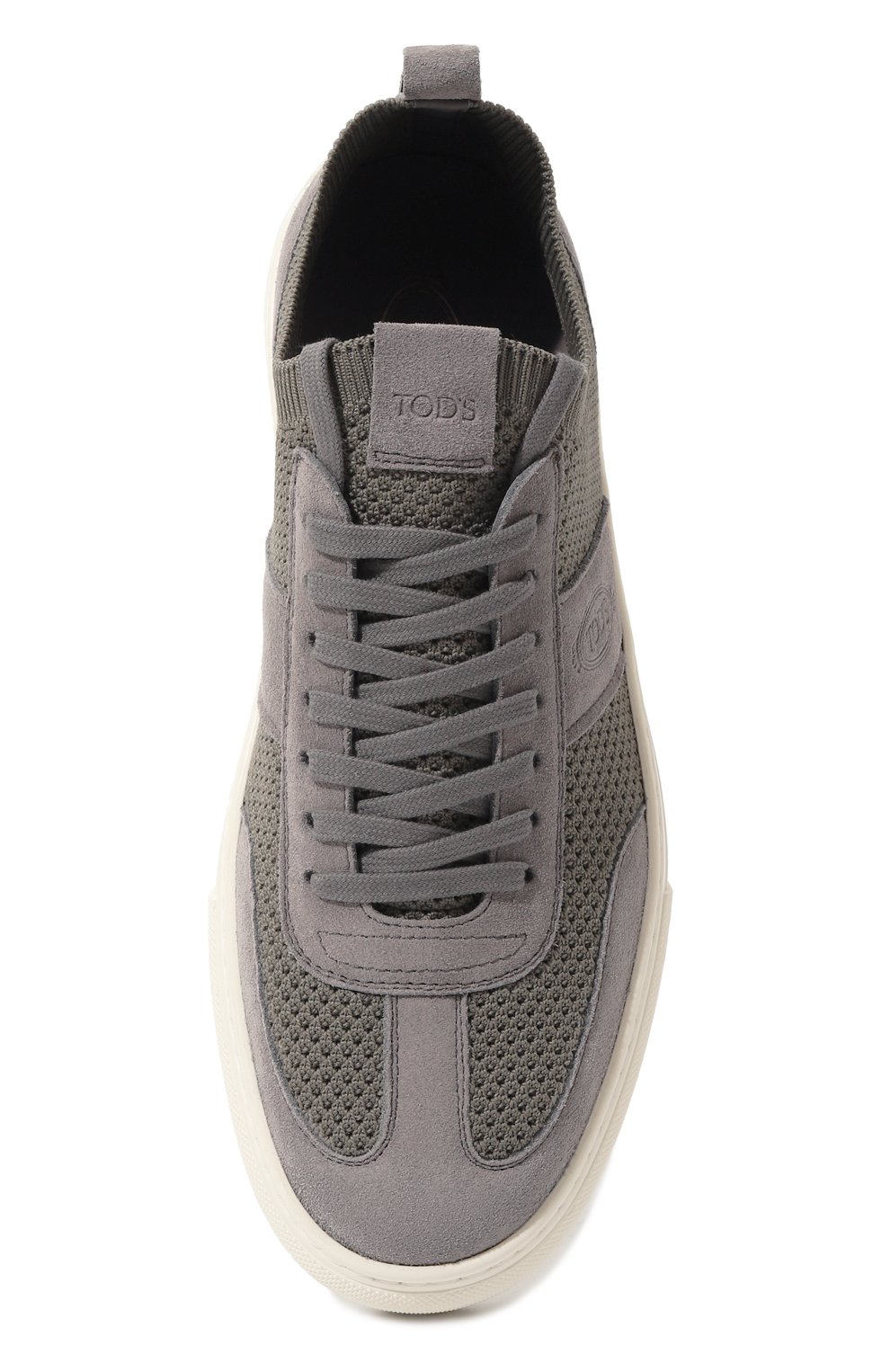 Комбинированные кеды TOD’S серого цвета по цене 61450 руб., арт. XXM03E0GZ00R3Z, фото 6 Комбинированные кеды TOD’S, арт. XXM03E0GZ00R3Z, фото 6