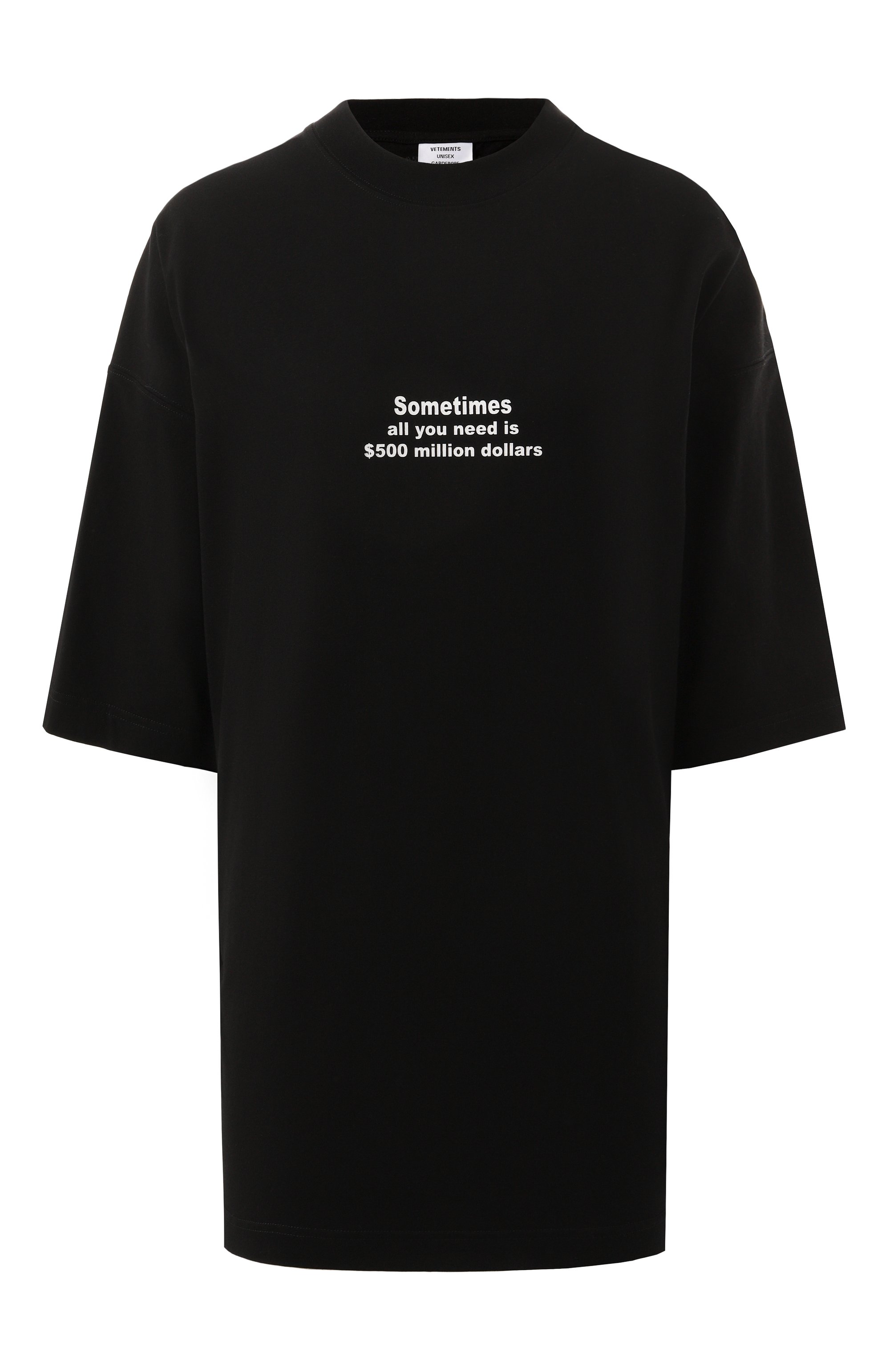 Хлопковая футболка VETEMENTS, арт. UA66TR690B, фото 1