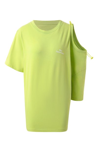 Хлопковая футболка RED SEPTEMBER зеленого цвета по цене 15000 руб., арт. 924.02.TSS08.31, фото 1 Хлопковая футболка RED SEPTEMBER, арт. 924.02.TSS08.31, фото 1