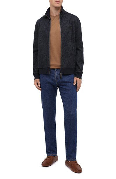 Кожаные мокасины TOD’S коричневого цвета по цене 53050 руб., арт. XXM64C00640VYP, фото 2 Кожаные мокасины TOD’S, арт. XXM64C00640VYP, фото 2