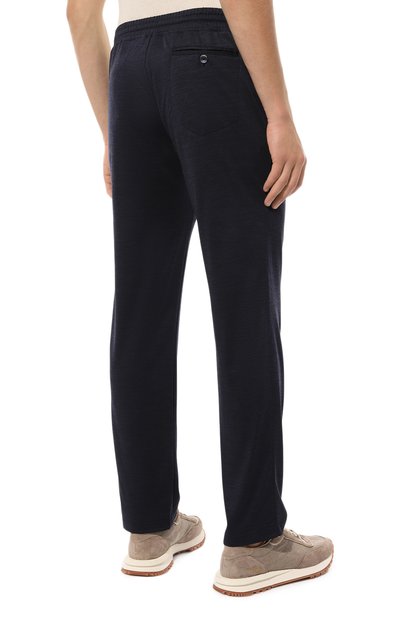 Шерстяные брюки CAPOBIANCO синего цвета по цене 46450 руб., арт. MPAN.0X00., фото 4 Шерстяные брюки CAPOBIANCO, арт. MPAN.0X00., фото 4