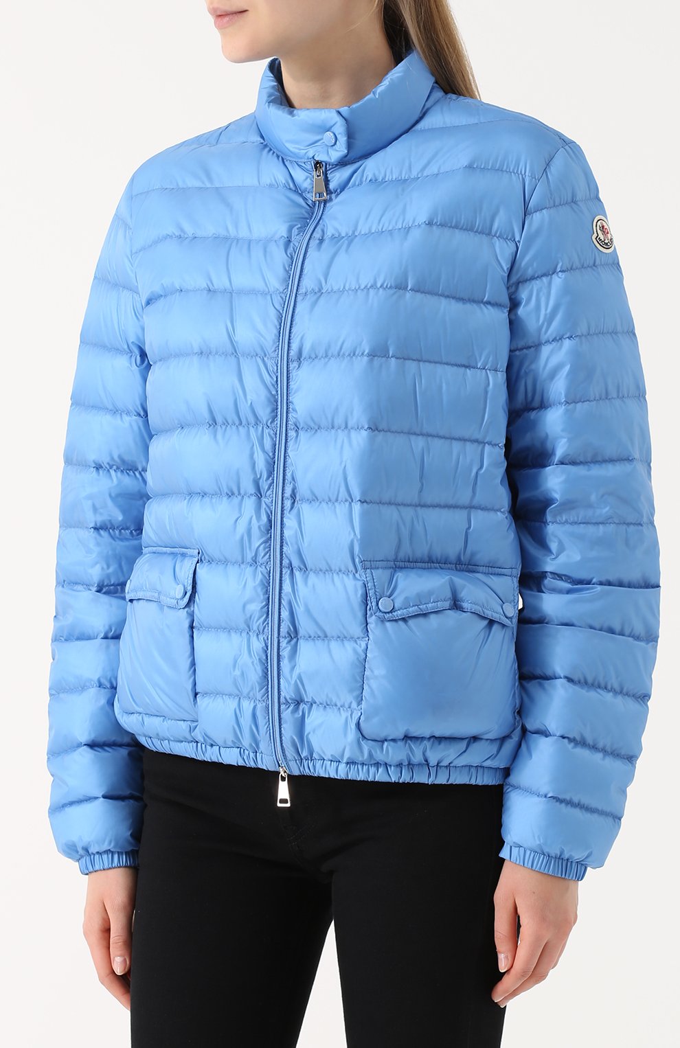 Стеганый пуховик с воротником-стойкой MONCLER, арт. C1-093-45379-99-53048, фото 3