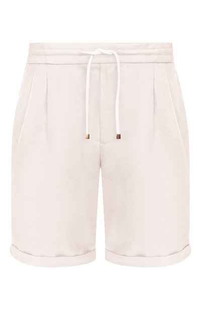 Мужские шорты изо льна и хлопка BRUNELLO CUCINELLI, арт. MH255U0020