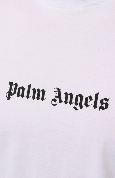 Хлопковая футболка PALM ANGELS, арт. PMAA089F23JER0020110, фото 5