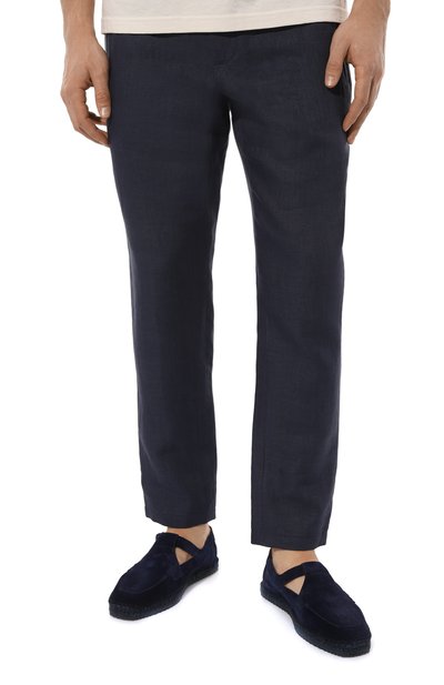 Замшевые эспадрильи GIORGIO ARMANI темно-синего цвета по цене 59950 руб., арт. X2S026/XAT13, фото 3 Замшевые эспадрильи GIORGIO ARMANI, арт. X2S026/XAT13, фото 3