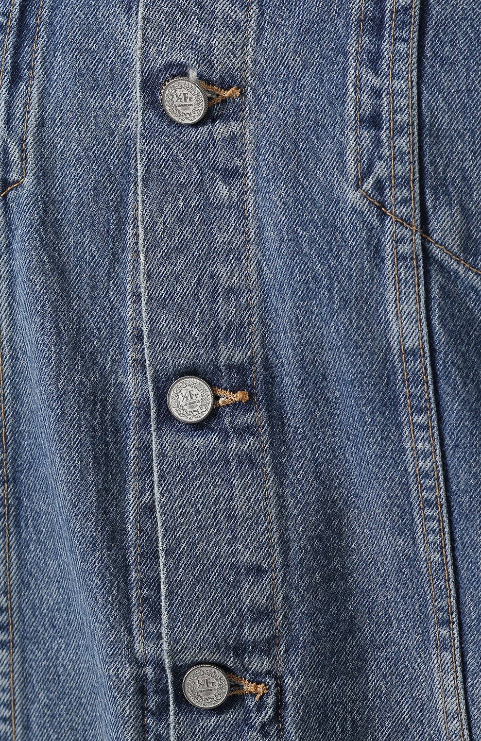 Джинсовая куртка VETEMENTS синего цвета по цене 128500 руб., арт. USS193002/W, фото 5 Джинсовая куртка VETEMENTS, арт. USS193002/W, фото 5