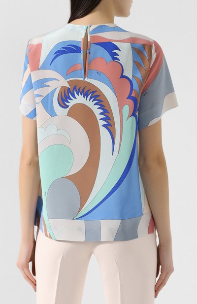 Шелковый топ EMILIO PUCCI, арт. 9ERM80/9E733, фото 4