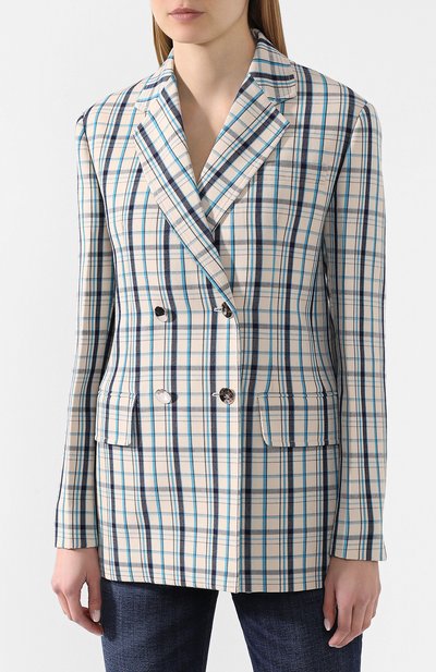 Шерстяной жакет PRADA бежевого цвета по цене 220000 руб., арт. P587H-1VRZ-F0013, фото 3 Шерстяной жакет PRADA, арт. P587H-1VRZ-F0013, фото 3