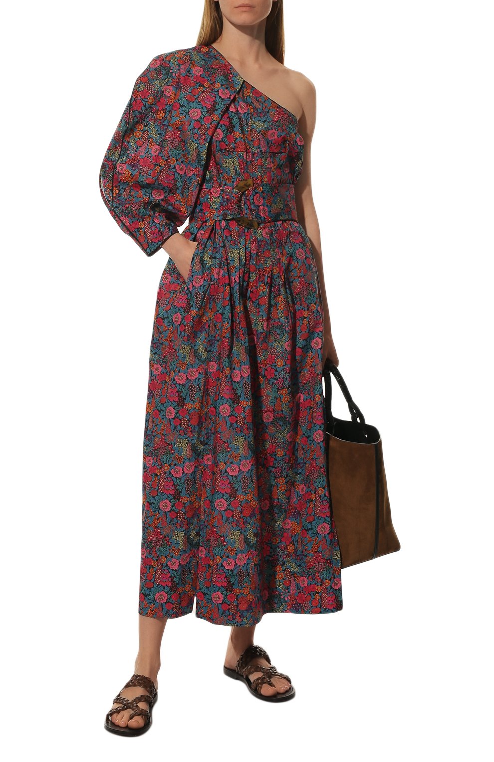 Хлопковое платье NACKIYE разноцветного цвета по цене 78400 руб., арт. ARTEMISIA DRESS, фото 2 Хлопковое платье NACKIYE, арт. ARTEMISIA DRESS, фото 2