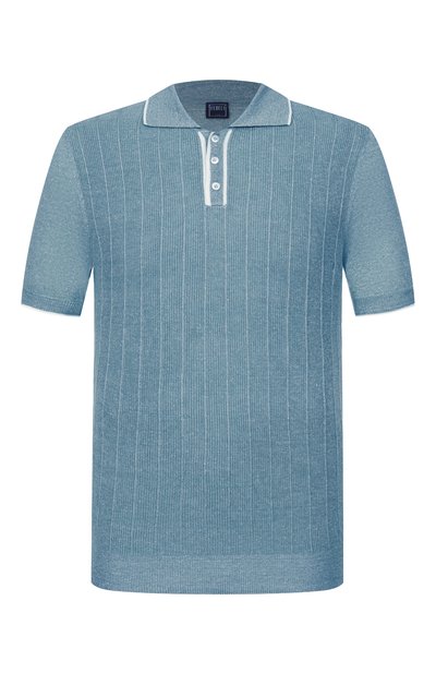 Мужская поло изо льна и хлопка FEDELI, арт. MU005870/IRLANDA BIC