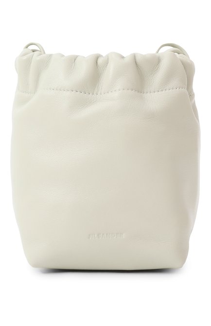 Женская сумка dumpling JIL SANDER светло-голубого цвета, арт. J07WG0090/P7365 | Фото 1 (Размер: mini; Драгоценные камни: Проставлено; Материал: Натуральная кожа; Ремень/цепочка: На ремешке; Материал сплава: Проставлено)