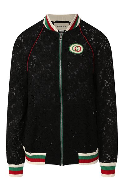 Женский бомбер из смеси вискозы и хлопка GUCCI, арт. 575927/ZACDX