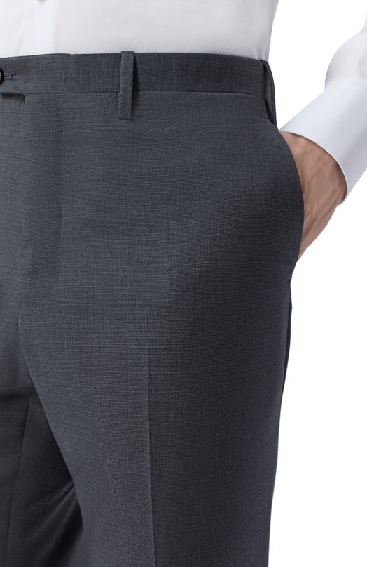 Шерстяные брюки Kiton UA81K0127023_2 Серый  UA81K0127023_2 Фото 5