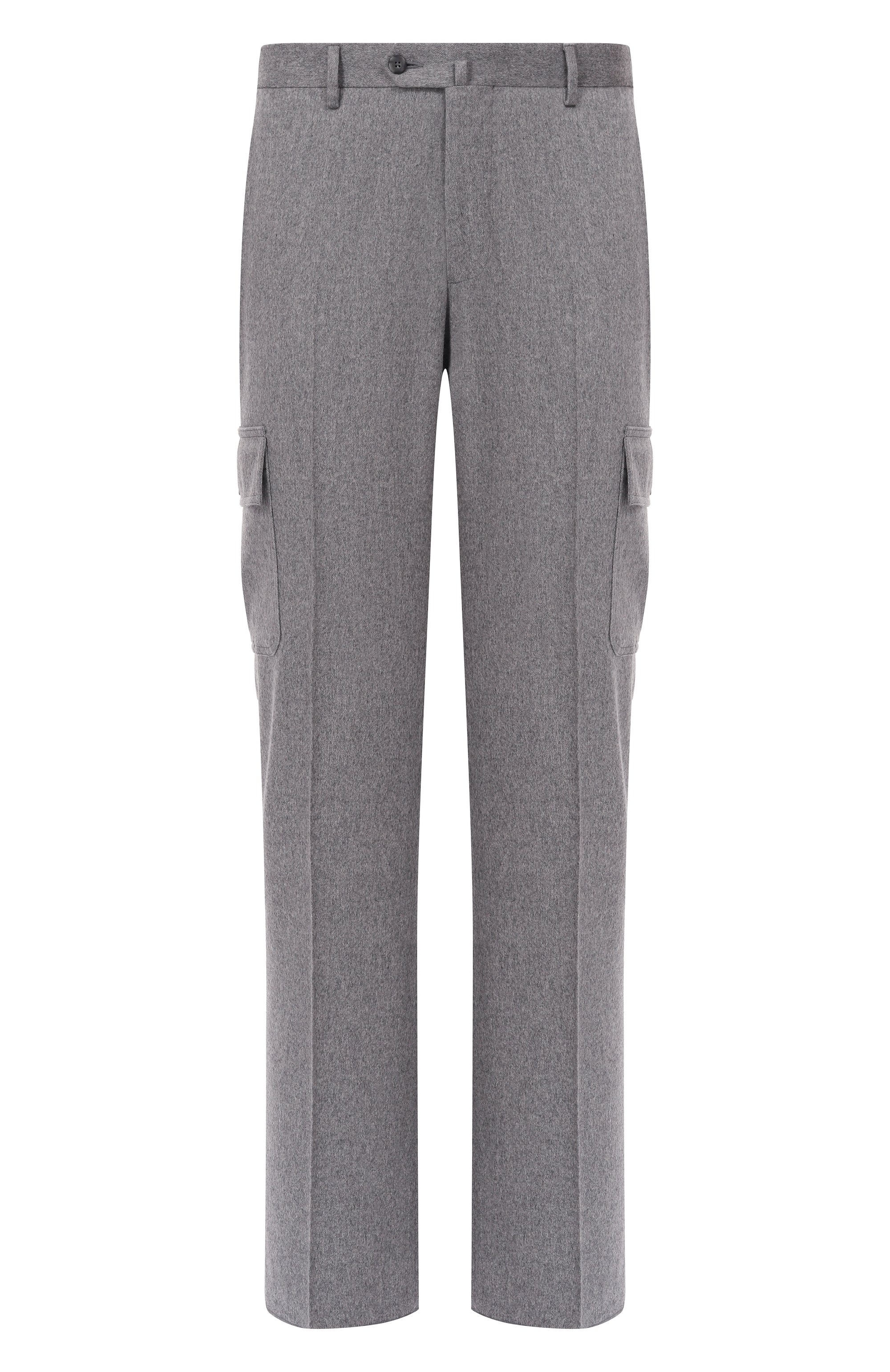 Шерстяные брюки-карго MVST серого цвета по цене 134000 руб., арт. M25.1MM.T412/981, фото 1 Шерстяные брюки-карго MVST, арт. M25.1MM.T412/981, фото 1