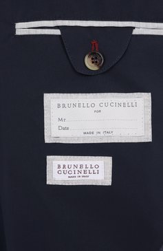 Мужской хлопковый бомбер BRUNELLO CUCINELLI темно-синего цвета, арт. MR4566515 | Фото 7 (Драгоценные камни: Проставлено; Рукава: Длинные; Материал сплава: Проставлено; Материал внешний: Хлопок; Длина (верхняя одежда): Короткие; Принт: Без принта; Мужское Кросс-КТ: Куртка-рубашка; Кросс-КТ: бомбер, Легкие; Стили: Кэжуэл)