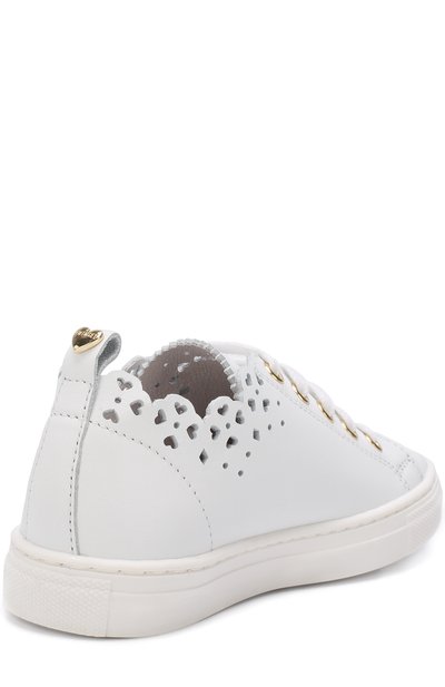 Кожаные кеды с перфорацией TWINSET, арт. HS88CU/28-34, фото 3