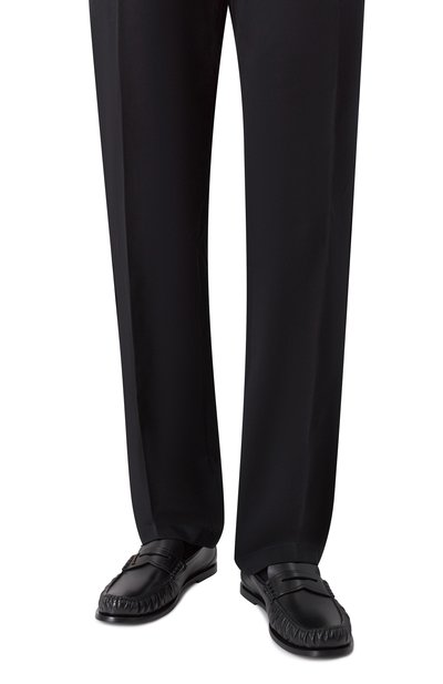 Кожаные пенни-лоферы laurent SAINT LAURENT черного цвета по цене 131000 руб., арт. 820618/AAELH, фото 3 Кожаные пенни-лоферы laurent SAINT LAURENT, арт. 820618/AAELH, фото 3