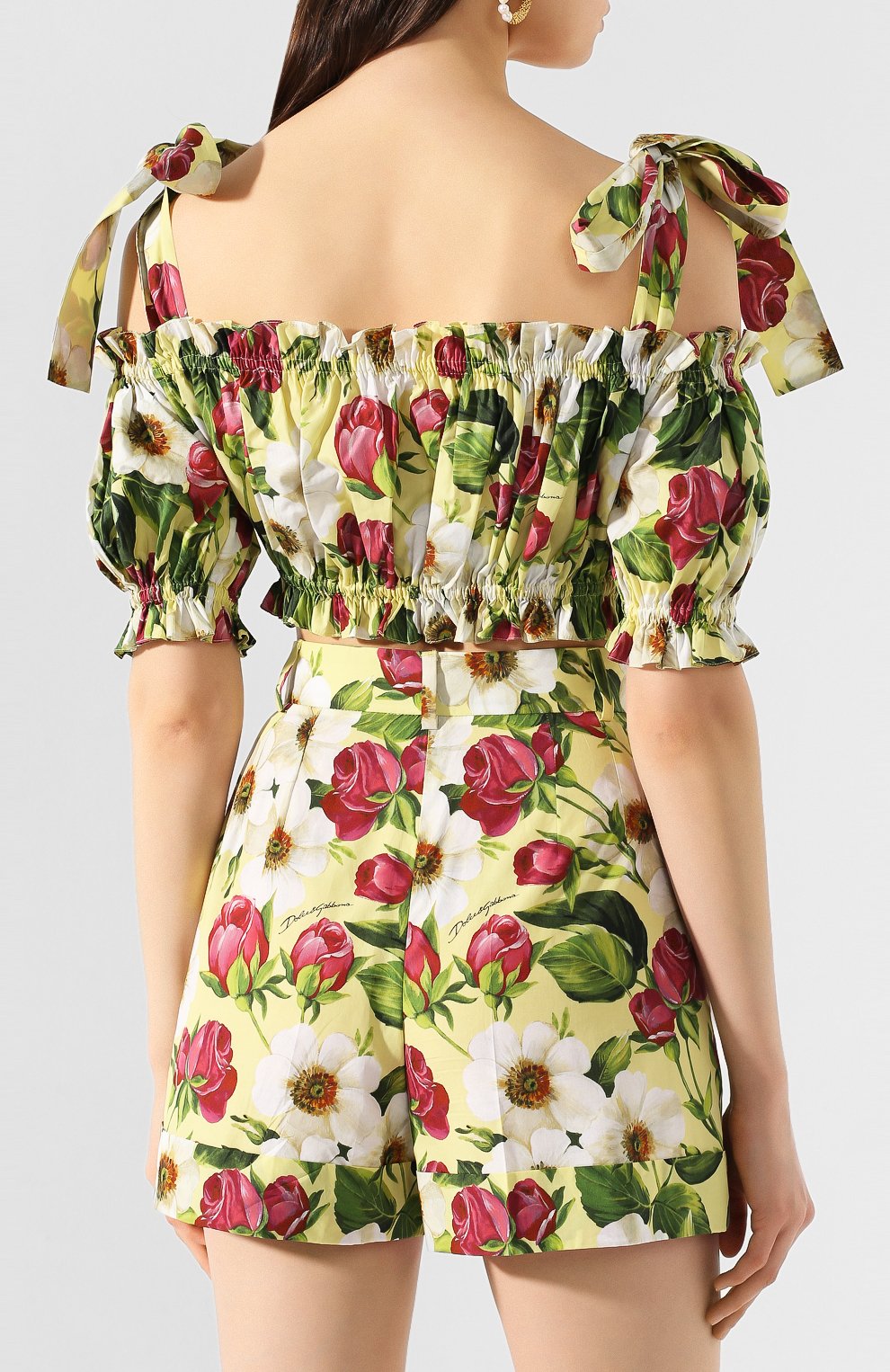 Хлопковый топ DOLCE & GABBANA, арт. F74F4T/HS5GE, фото 4