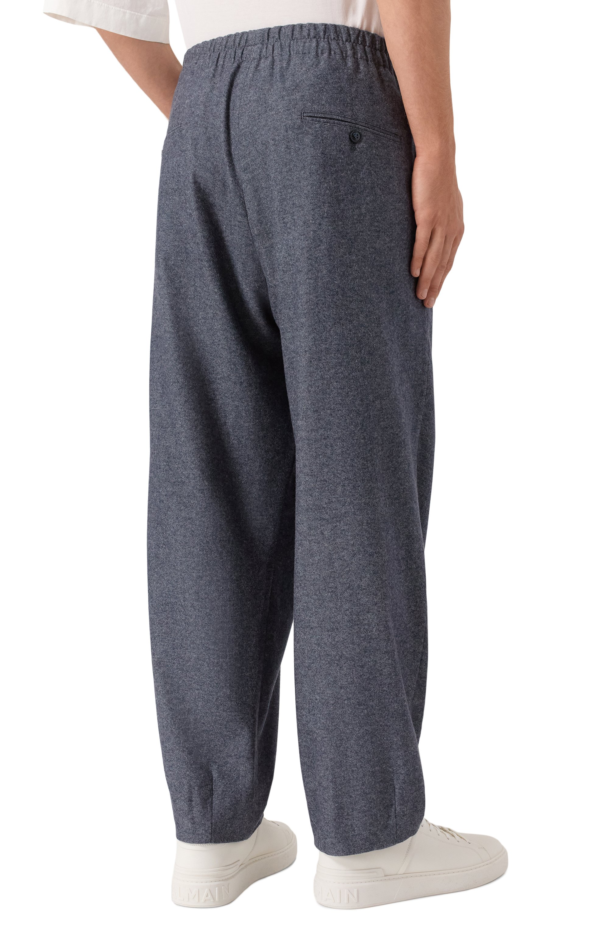 Брюки из кашемира и хлопка GIORGIO ARMANI, арт. GM002253/TE17854, фото 4