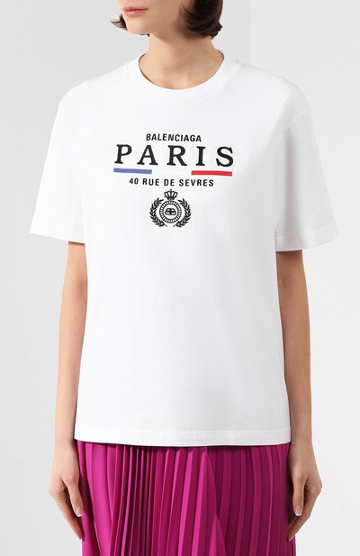 Хлопковая футболка BALENCIAGA, арт. 594599/TGV48, фото 3