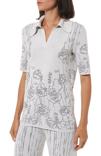 Поло из шерсти и вискозы AND THE BRAND, арт. W24-PL003-1202-119, фото 3