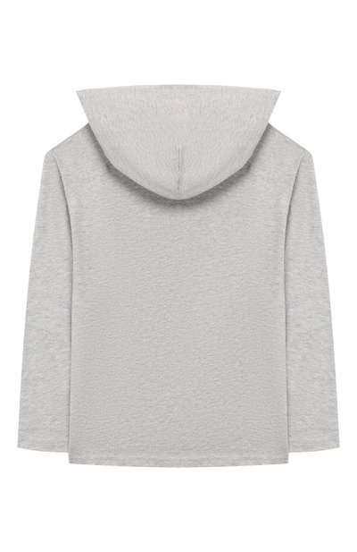 Лонгслив с капюшоном POLO RALPH LAUREN серого цвета по цене 5930 руб., арт. 321777149, фото 2 Лонгслив с капюшоном POLO RALPH LAUREN, арт. 321777149, фото 2