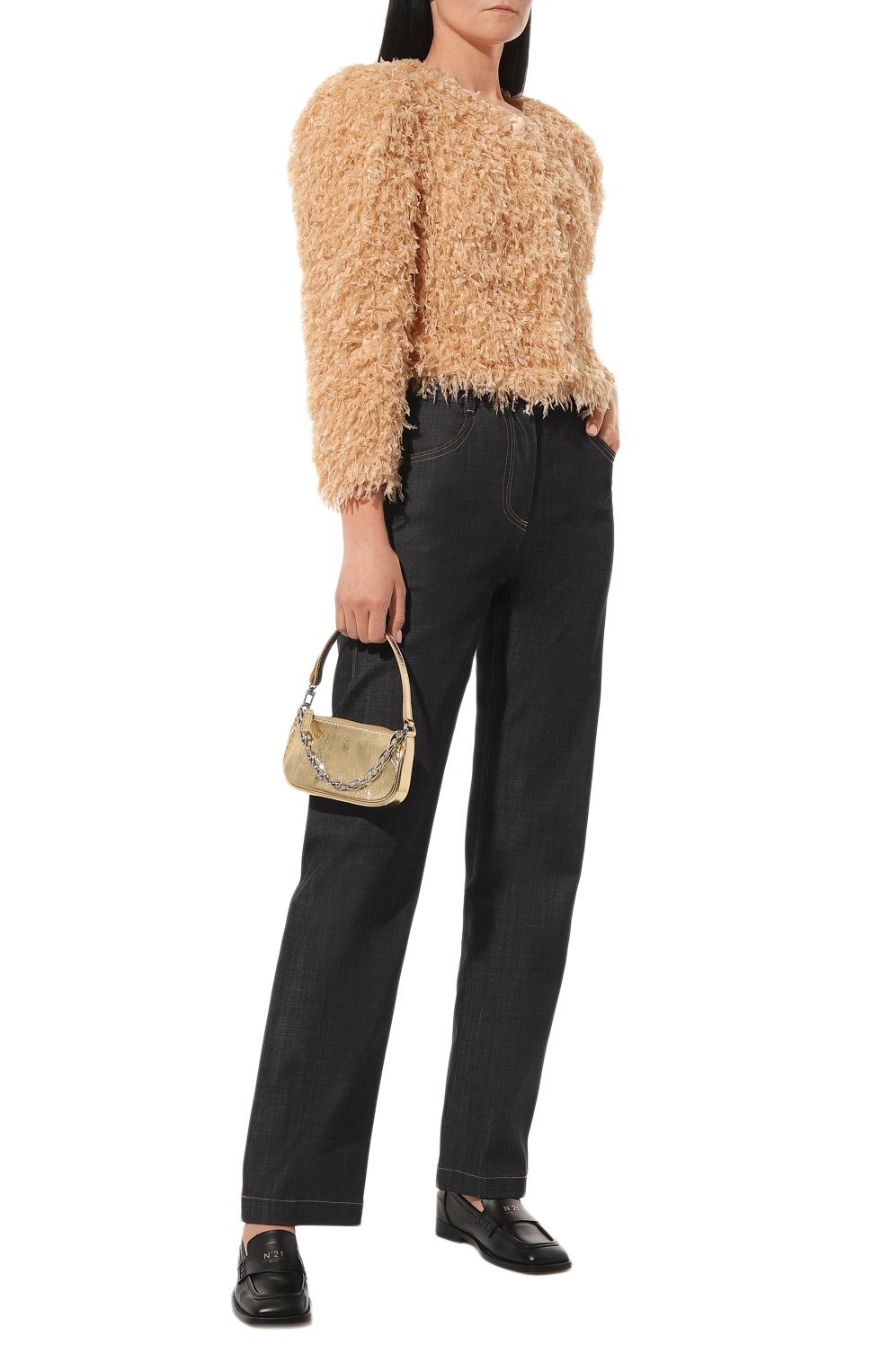 Жакет из вискозы BOTROIS бежевого цвета по цене 22900 руб., арт. SKU023110703, фото 2 Жакет из вискозы BOTROIS, арт. SKU023110703, фото 2