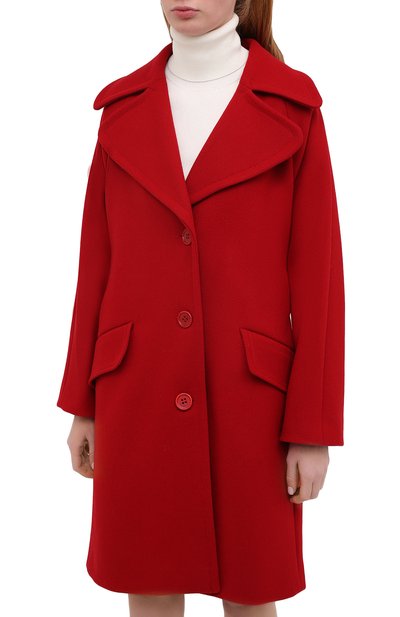 Пальто REDVALENTINO красного цвета по цене 79950 руб., арт. UR0CAC40/497, фото 3 Пальто REDVALENTINO, арт. UR0CAC40/497, фото 3