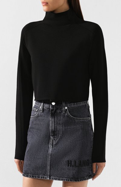 Свитер HELMUT LANG черного цвета по цене 28100 руб., арт. J07HW705, фото 3 Свитер HELMUT LANG, арт. J07HW705, фото 3