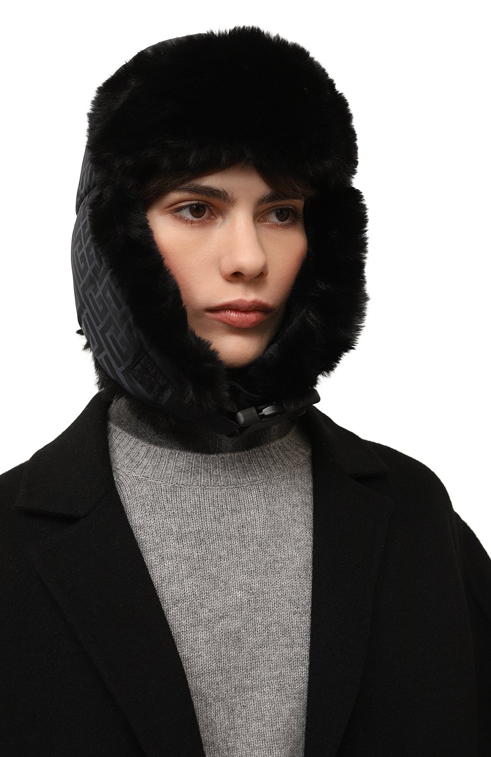 Шапка-ушанка BALMAIN, арт. YF2XB006MB97, фото 2