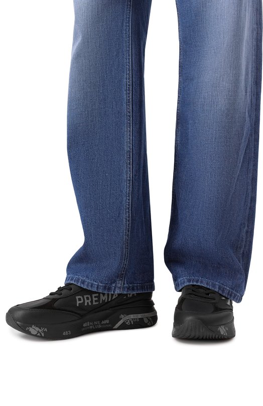 Кожаные кроссовки Moerun Premiata M0ERUN/VAR 7919 Чёрный  M0ERUN/VAR 7919 Фото 3