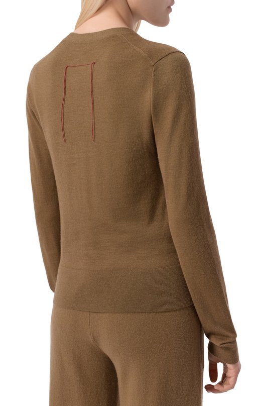 Кашемировый кардиган Uma Wang V2256B001 Коричневый  V2256B001 Фото 4