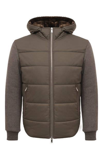 Мужская куртка с отделкой из меха нутрии MVST, арт. 53450/6596